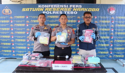 Sikat Peredaran Gelap Narkoba, Polres Tebo Ringkus 24 Tersangka dari 15 Kasus