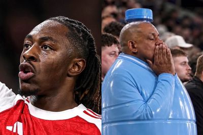 Eberechi Eze Ngakak Lihat Foto Penggemar Manchester City Dijadikan Bahan Troll