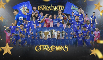 Sejarah! Persib Bandung Resmi Hattrick Juara Liga 1