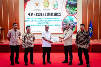 25 Sapi Kurban dari Presiden Prabowo untuk Sulsel Siap Disalurkan ke Daerah Prioritas