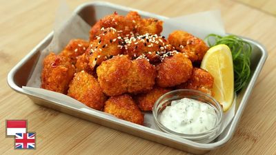 Camilan Simpel! Kembang Kol Krispi dengan Saus Creamy Segar