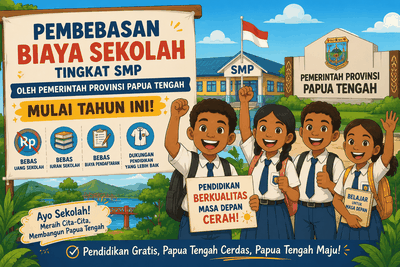 Pemprov Papua Tengah Gratiskan Biaya Sekolah untuk SMP pada Tahun Ini