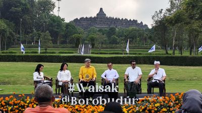 Festival Lampion dan Drone Show Meriahkan Peringatan Waisak 2026 di Borobudur