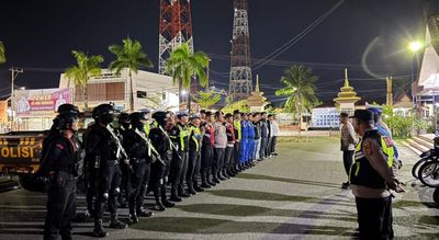 Jaga Kamtibmas, Polres Tanjab Barat Gelar Operasi Cipta Kondisi di Kuala Tungkal