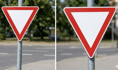 Mengenal Arti Rambu Segitiga Terbalik yang Sering Dijumpai di Jalan Raya