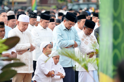 Bobby Nasution Hadiri Pemotongan Hewan Kurban Usai Salat Iduladha di Binjai