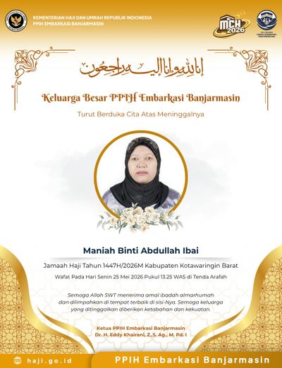 Innalillahi, Jemaah Haji Asal Kotawaringin Barat Wafat di Arafah, Ini Penyebabnya
