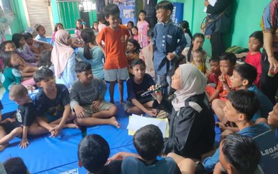 Aksi Dinsos DKI Jakarta Pulihkan Senyum 50 Anak Korban Kebakaran di Tambora Lewat Trauma Healing