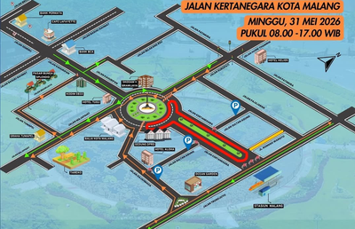 Kota Malang Disulap Jadi Sirkuit Balap, Jalan Kertanegara Ditutup dan Arus Lalu Lintas Dialihkan
