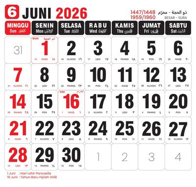 Hari Lahir Pancasila Apakah Libur? Simak Jadwal Resmi Libur Nasional 2026!