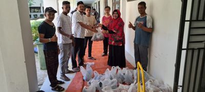 FDK UIN Ar-Raniry Kurban 4 Hewan, Daging Dibagikan ke Warga Binaan
