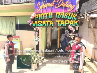 Polisi Turun ke Wisata Aceh Selatan, Liburan Warga Jadi Lebih Aman