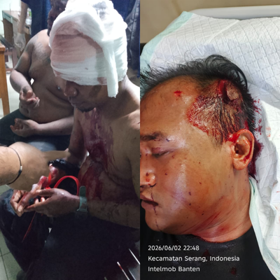 Dua Anggota Brimob Polda Banten Jadi Korban Pengeroyokan dan Pembacokan, Debt Collector