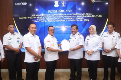 Pemkot Pangkalpinang Raih Predikat A Posbankum dari Kemenkum RI