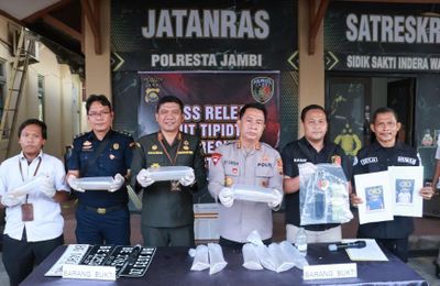 Polresta Jambi Amankan 47.872 Benih Lobster Ilegal Senilai Rp7,1 Miliar, 2 Orang Jadi Tersangka