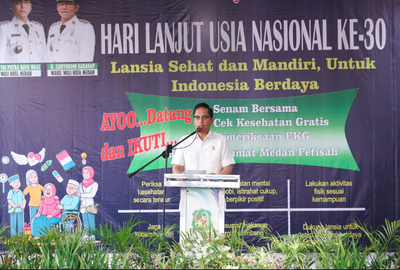 Peringati HLUN ke-30, Rico Waas Kenalkan Program PKH untuk Lansia Medan