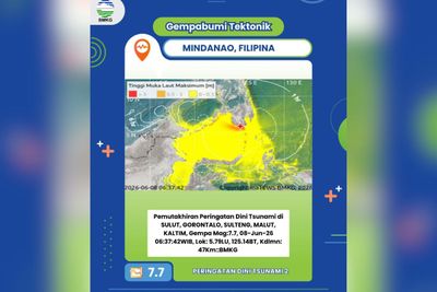 Gempa Magnitudo 7,7 Guncang Tahuna, BMKG Keluarkan Peringatan Dini Tsunami di Gorontalo dan Sekitarnya