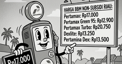 Harga Pertamax di Riau Tembus Rp17.000 per Liter, Jadi Yang Tertinggi di Indonesia