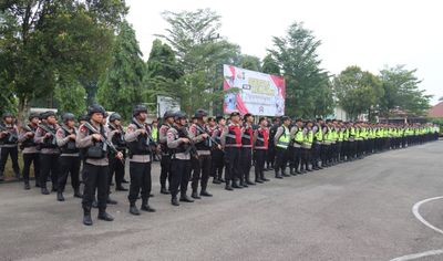 Kawal Pilkades Serentak 2026, Polres Tebo Kerahkan Ratusan Personel Amankan TPS