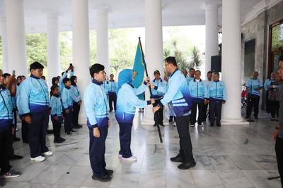 Atlet Kabupaten Serang Dilepas Sekda Zaldi Target Raih Juara POPDA dan PEPARPEDA 2026