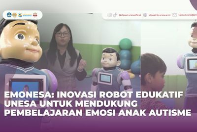 Kenalan dengan EMONESA, Robot Edukatif UNESA yang Mampu Ajarkan 11 Emosi Dasar pada Anak Autisme