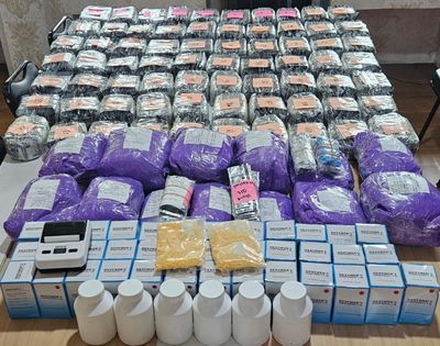 Polsek Benda Bongkar Gudang Obat Keras Ilegal Ratusan Ribu butir di Sita