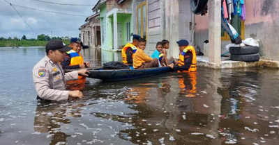 Antisipasi Cuaca Ekstrem, Cek Titik Lokasi Langganan Banjir di Rohil