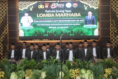 Rangkaian Hari Jadi Bhayangakara ke 80 Polresta Serang Kota gelar lomba Marhaban