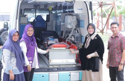Perkuat Layanan Kesehatan, Illiza Resmikan Ambulans Hiace Berfasilitas USG di Alue Naga