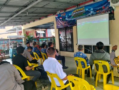 Nobar Piala Dunia 2026, Polres Tarakan Bangun Kedekatan dengan Masyarakat