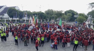 Ribuan Mahasiswa Aliansi UMY Bergerak Kepung Titik Nol Jogja Hari Ini, Suarakan 8 Tuntutan Pembebasan Nasional