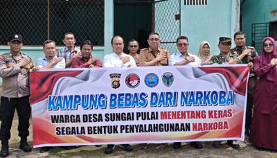 Bersama Masyarakat, Polres Batang Hari Berkomitmen Wujudkan Kampung Bebas dari Narkoba