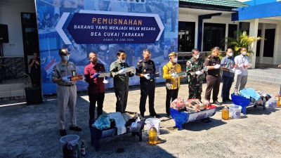 54 Ribu Batang Rokok Ilegal Dimusnahkan, Bea Cukai Tarakan Perkuat Penegakan Hukum