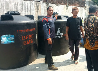 BPBD Banyumas Distribusikan Toren Air ke Wilayah Terdampak Kekeringan
