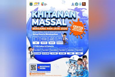Rayakan HUT ke-499 Jakarta, PAM JAYA Gelar Khitanan Massal Gratis untuk 2.000 Anak