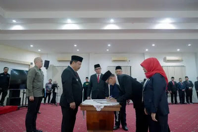 Wali Kota Pangkalpinang Merombak dan Melantik 169 Pejabat Eselon 3
