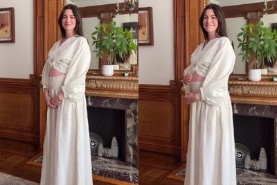Pesona Anne Hathaway Pamer Baby Bump Anak Ketiga, Tetap Glowing di Usia 43 Tahun
