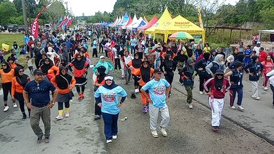 Jalan Sehat dan Senam Bersama Semarakkan Harmony Day 2026 Perum di PNS Juata Permai