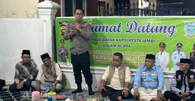 Jalin Sinergi Keamanan, Kapolresta Jambi Sambangi Ketua RT di Wilayah Lingkar Selatan