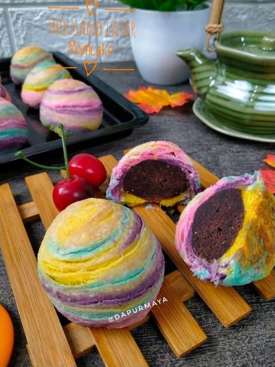 Resep Thousand Layers Mooncake Isi Coklat: Renyah di Luar, Lumer Lembut di Dalam!