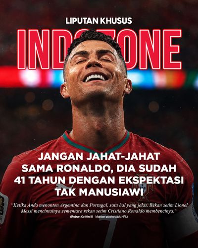 Jangan Jahat-jahat Sama Ronaldo, Dia Sudah 41 Tahun dengan Ekspektasi Tak Manusiawi