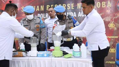 Polresta Banda Aceh Musnahkan 4 Kg Sabu dan 22 Kg Ganja, Bukti Komitmen Perangi Narkoba