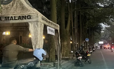 Pos Pantau Satpol PP Efektif, PKL Liar di Jalan Veteran Kota Malang Kini Menghilang