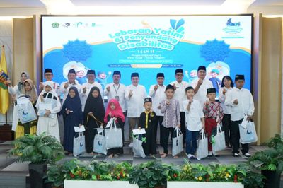 Kemenag Lampung Santuni 3.031 Anak Yatim dan Penyandang Disabilitas pada Lebaran Yatim 1448 H