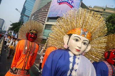 Warga Mulai Padati Kawasan Bundaran HI untuk Rayakan Puncak HUT Jakarta