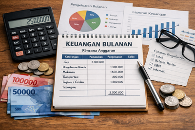 Uang Habis Nggak Jelas? Ini Cara Cepat Evaluasi Catatan Keuangan Manual Bulanan Kamu
