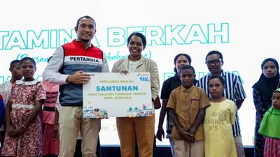 Pertamina Salurkan Santunan ke Lima Panti Asuhan di Jayapura