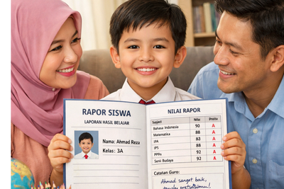 15 Kalimat Tanggapan Rapor dari Orang Tua untuk Wali Kelas yang Bisa Dicontoh