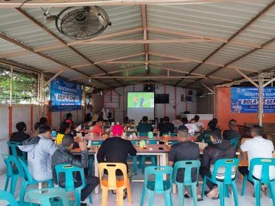 Kecamatan Kuta Raja Gelar Nobar Piala Dunia, Pererat Silaturahmi Lewat Sepak Bola