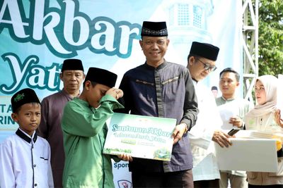Santunan Akbar Lebaran Anak Yatim di Kedungwaringin Sasar 500 Penerima Manfaat